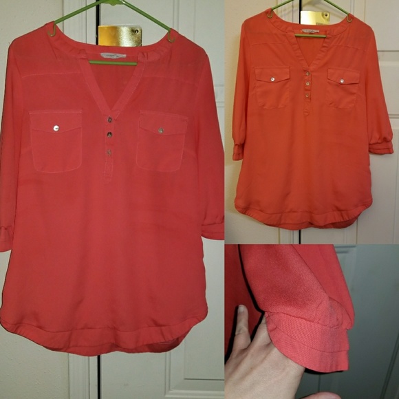 Coral top. Stitch Fix. 41Hawthorn. Like New. - Picture 2 of 2